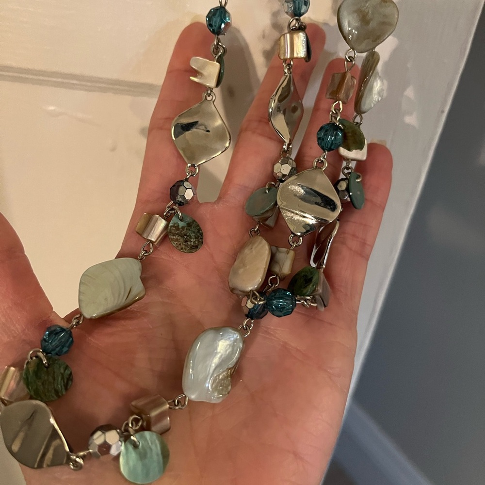 Lia Sophia Turquoise Shell Necklace